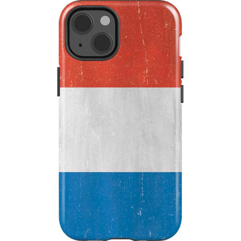 Netherlands Flag Distressed iPhone 15 Impact Case